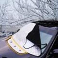 Lycxames - Windschutzscheiben-Autoabdeckung, wasserdicht, faltbar, mit magnetischem Sonnenschutz, Frostschutz, Frontscheibe für Auto, suv,