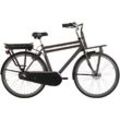 E-Bike HOLLANDIA "Carry One" E-Bikes Gr. 56 cm, 28 Zoll (71,12 cm), grau (anthrazit) E-Bikes Pedelec, Elektrofahrrad für Herren, Cityrad