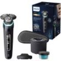 Elektrorasierer PHILIPS "Shaver Series 9000 S9976/55" schwarz (tiefschwarz) Elektrorasierer 1 Reinigungskartusche, Ladestand, Etui, mit SkinIQ Technologie