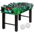 GAMES PLANET® Kickertisch - Stabil, Höhenverstellbar, 2 Bälle, Getränkehalter, Torzähler, für Kinder, Erwachsene, Turnier, Profi, Grün - Tischkicker,