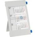 Tischkalender Drehkalender 2025/2026 grau/blau