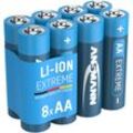 Lithium Batterie aa LR6 1,5V, 8 Stück - Ansmann