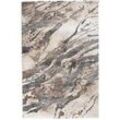 merinos Maschinenwebteppich MARVEL, Beige - Grau - 160 x 230 cm - Marmormuster