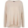 Rundhals-Pullover BASLER beige