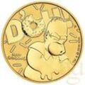 1 Unze Goldmünze Australien Homer Simpsons 2020