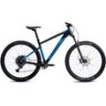 Mountainbike GHOST "Nirvana Tour SF Universal" Fahrräder Gr. 42 cm, 27,5 Zoll (69,85 cm), blau Hardtail für Damen und Herren, Kettenschaltung