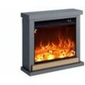 Grauer Elektrischer Standkamin Cm 67,8x75x24,5 Fuego Fuego Anna Antracita - Anthrazit