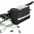 MINKUROW Fahrrad Lenkertasche - Wasserdicht - Kühltasche mit Reflexstreifen - Handy, Karten oder Navi PVC Fach - Für Reisen, Geocaching, Outdoor und