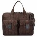 Harbour 2nd Cool Casual Winterhude Aktentasche Leder 40 cm Laptopfach braun