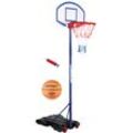Basketballständer HORNET BY HUDORA "Hornet 205" Ballsportkörbe blau (blau, weiß) Kinder Spielbälle Wurfspiele mobil, höhenverstellbar bis 205 cm