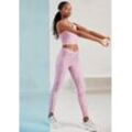 Funktionsleggings LASCANA ACTIVE "-Sportleggings" Gr. XS (32/34), N-Gr, rosa (rose) Damen Hosen Funktionsunterwäsche im Allover-Druck