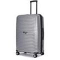 Stratic Reisekoffer Bright + Trolley 76 cm erweiterbar 4 Rollen 96 l - Silber