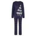 Triumph - Pyjama-Set - Blue light 46 - Winter Moments - Homewear für Frauen