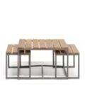 Teak Outdoor Coffee Table S/3 XSX