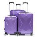 Reisekoffer ABS-03 Koffer 3-teilig Hartschale Trolley Set Kofferset Ha