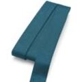 buttinette Jersey-Einfassband, petrolblau, Breite: 2 cm, Länge: 3 m