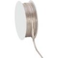 Satinband, taupe-silber, 3 mm, 20 m