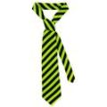 Krawatte "Streifen", neongrün/schwarz