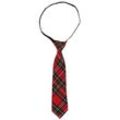 Krawatte "Karo", rot/schwarz