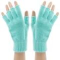 Strick-Handschuhe, aqua