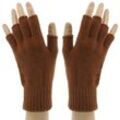 Strick-Handschuhe, braun
