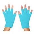 Strick-Handschuhe, hellblau