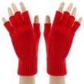 Strick-Handschuhe, rot