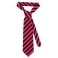Krawatte "Streifen", neonpink/schwarz