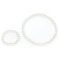 Schmuck-Set Perlen, creme