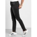 Große Größen: Skinny Power-Stretch-Jeans im Biker-Look, black Denim, Gr.22