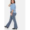 Große Größen: Bootcut-Jeans in 5-Pocket-Form, mit Used-Effekten, blue Denim, Gr.22