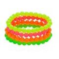 Perlen-Armbänder "Neon", 4 Stück