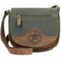 Billy the Kid Hunter Umhängetasche Leder 23 cm khaki-brown