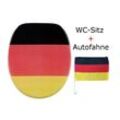 WC-Sitz Deutschland + Autofahne - Premium Toilettendeckel direkt vom Hersteller
