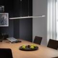 FISCHER & HONSEL LED-Hängelampe Metz mit Taster, Länge 160 cm, alu