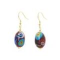 Bella Carina Paar Ohrhänger Ohrringe aus Murano Glas Mosaik Perlen
