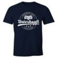 MoonWorks Print-Shirt Chronisch Unterhopft Total Herren T-Shirt Since Ever Fun-Shirt mit Print