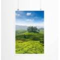 Sinus Art Poster 60x90cm Landschaftsfotografie Poster Teeplantage Munnar Kerala Indien