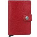 Secrid Miniwallet Vegetable Kreditkartenetui RFID Leder 6,5 cm rosso-bordeaux