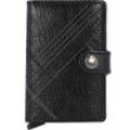 Secrid Miniwallet Stitched Kreditkartenetui RFID Leder 6,5 cm linea black