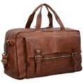 Harold's Submarine Weekender Reisetasche Leder 50 cm cognac