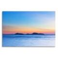 Sinus Art Leinwandbild 120x80cm Wandbild Insel Meer Abendrot