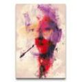 Sinus Art Leinwandbild Bill Murray Porträt Abstrakt Kunst Legende Schauspieler Kult 60x90cm Leinwandbild