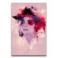 Sinus Art Leinwandbild Michael Jackson Porträt Abstrakt Kunst Legende King of Pop 60x90cm Leinwandbild
