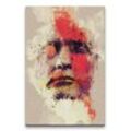 Sinus Art Leinwandbild Apocalypse Now Marlon Brando Porträt Abstrakt Kunst Kultfilm Rot 60x90cm Leinwandbild