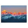 Sinus Art Leinwandbild 120x80cm Wandbild Indien Himalaya Gebirge Sonnenuntergang