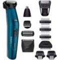 BaByliss Multifunktionstrimmer MT890E MEN Japanese Steel, 12-in-1 Multigrooming Set für Gesicht & Körper, blau|schwarz