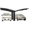 Ximax Doppelcarport Portoforte Typ 60 Y-schwarz, BxT: 543x495 cm, 240 cm Einfahrtshöhe, Aluminium, schwarz