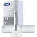 Oral-B Schallzahnbürste Pulsonic Slim Luxe 4500, Aufsteckbürsten: 2 St., silberfarben