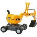 rolly toys® Spielzeug-Aufsitzbagger Digger CAT, BxTxH: 43x102x74 cm, gelb